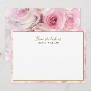 Vintage Wildflower Personalisiert Mitteilungskarte