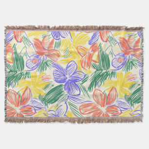 Vintage Wildflower-Skizze (5) Decke