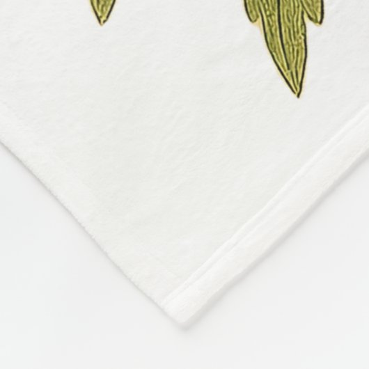 Vintage wildflowers fleecedecke (Ecke)