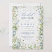 Vintage Wildflowers Garden Bridal Shower Einladung (Vorderseite)