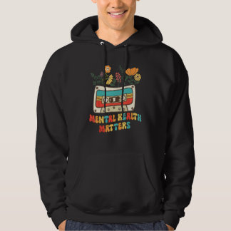 Vintage Wildflowers Kasse Mental Health Matters Hoodie