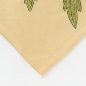 Vintage Wildflowers on Weathered Paper Fleecedecke (Ecke)