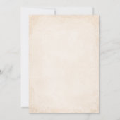 Vintage Wildflowers Wedding Rehearsal Dinner Einladung (Rückseite)