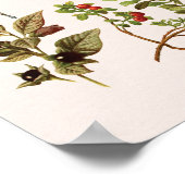 Vintage Wildfrüchte-Kulturdenkmäler Poster (Ecke)