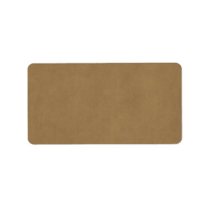 Vintage Wildleder-Leder-Brown-Pergament-Schablone Adressaufkleber