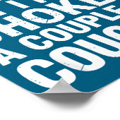 Vintage Wildlife Lover Cougar Choking Funny Quote  Poster (Ecke)