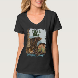 Vintage Wildlife Natur Mach einen Spaziergang Ca T-Shirt