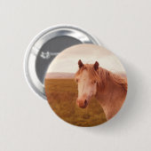 Vintage Wildpferd Button (Vorne & Hinten)