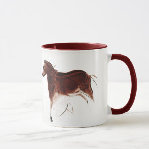 Vintage-Wildpferd-Höhlenmalerei Tasse