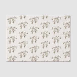 Vintage Wildschneeablagerung Illustration über Elf Seidenpapier