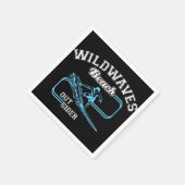 Vintage Wildschweine - Außenschwimmer Serviette (Ecke)
