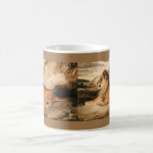 Vintage Wildtiere, afrikanische Löwen auf der Sava Kaffeetasse (Mittel)