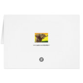 Vintage Wildtiere, afrikanischer Elefant mit Sonne (Rückseite Horizontal)