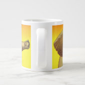 Vintage Wildtiere, afrikanischer Elefant mit Sonne Jumbo-Tasse (Rückseite)