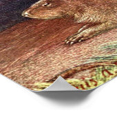 Vintage Wildtiere, Capybara von Louis Sargent Poster (Ecke)