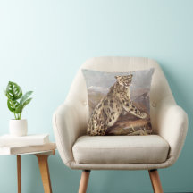 Vintage Wildtiere, Schneeleopard von CE Swan