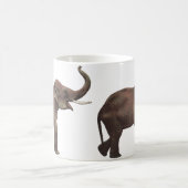Vintage Wildtiere, Viel Glück-asiatische Elefanten Kaffeetasse (Mittel)