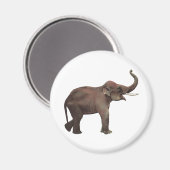 Vintage Wildtiere, Viel Glück-asiatische Elefanten Magnet (Vorderseite/Rückseite)