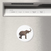 Vintage Wildtiere, Viel Glück-asiatische Elefanten Magnet (In Situ (Geschirrspüler))