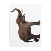 Vintage Wildtiere, Viel Glück-asiatische Elefanten Magnet (Vertikal)