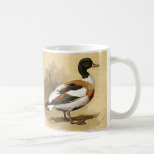 Vintage-Wildtiere Vögel, Stockente Kaffeetasse
