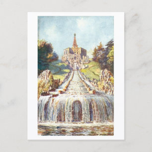 Vintage Wilhelmshöhe Kaskaden, Kassel, Deutschland Postkarte