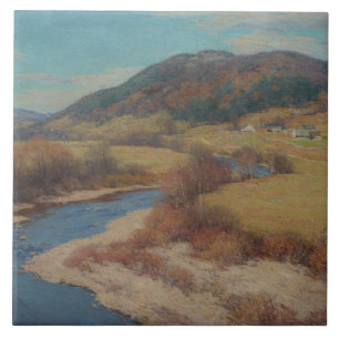 Vintage Willard Metcalf Altweibersommer Vermont Fliese