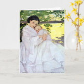 Vintage Willcox Mother & Baby Karte (Gelbe Blume)