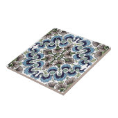 Vintage-William-De-Morgan-Blumenmuster Fliese (Seite)