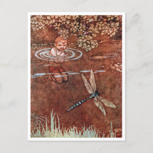 Vintage William H. Robinson aus The Water Babies Postkarte