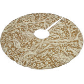 Vintage-William-Morris-Arcadia-Blumen-Kunstdruck Polyester Weihnachtsbaumdecke (Schrägansicht)