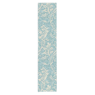 Vintage William Morris Arcadia Floral Nahtlos Kurzer Tischläufer