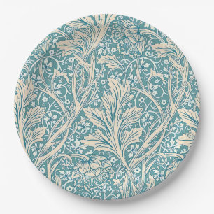 Vintage William Morris Arcadia Floral Nahtlos Pappteller