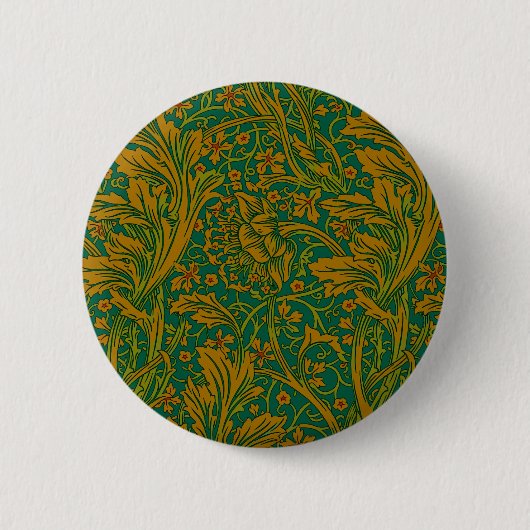 Vintage William Morris Arcadia nahtlos Button (Vorderseite)