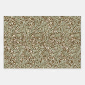 Vintage William Morris Arcadia Nahtlos Geschenkpapier Set (Vorderseite 3)