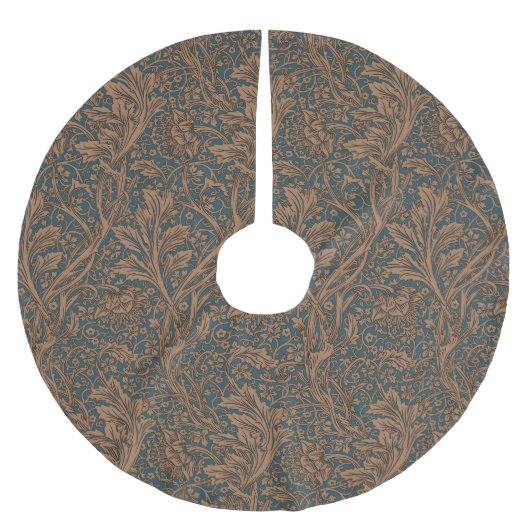 Vintage William Morris Arcadia Nahtlos Polyester Weihnachtsbaumdecke (Vorderseite)