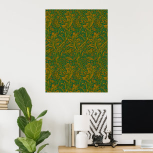 Vintage William Morris Arcadia nahtlos Poster