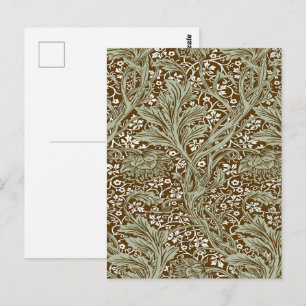 Vintage William Morris Arcadia Nahtlos Postkarte