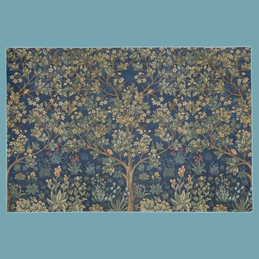 Vintage William Morris–Baum des Lebens Fußmatte