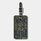 Vintage William Morris–Baum des Lebens Gepäckanhänger (Vorderseite vertikal)