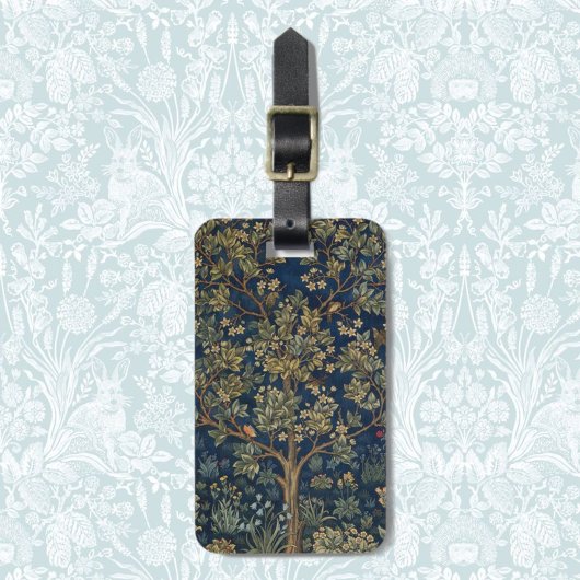 Vintage William Morris–Baum des Lebens Gepäckanhänger