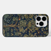 Vintage William Morris–Baum des Lebens  iPhone Hülle (Rückseite (Horizontal))