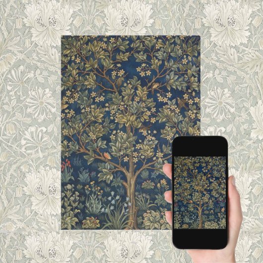 Vintage William Morris–Baum des Lebens Karte