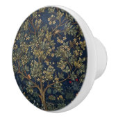Vintage William Morris–Baum des Lebens Keramikknauf (Rechts)