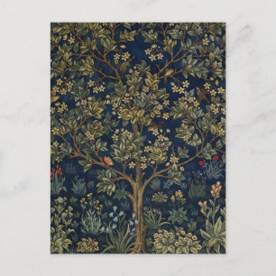 Vintage William Morris–Baum des Lebens Postkarte