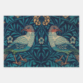 Vintage William Morris Birds, Weihnachten Geschenkpapier Set (Vorderseite 3)