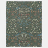 Vintage William Morris Blackthorn Fleecedecke (Vorderseite)