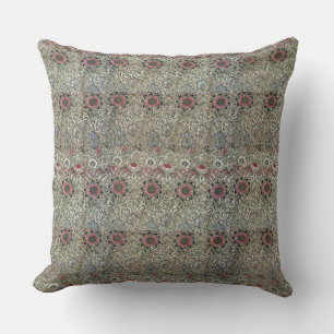 Vintage-William-Morris-Blumen-Corncockle-Blüten Kissen
