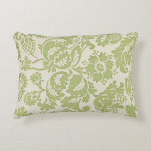 Vintage-William-Morris-Blumenmuster Grün   Dekokissen