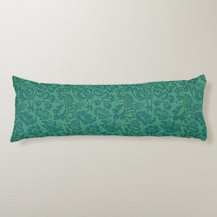 Vintage William Morris Blumenmuster Grün  Seitenschläferkissen